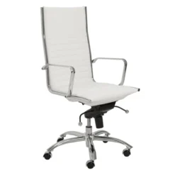 Darby High Back Office Chair - White