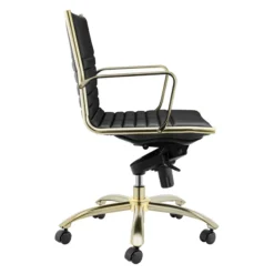 Darby Low Back Office Chair - Black/Gold -LOVESE Furniture Shop webimage 120171407 3 jpg 1