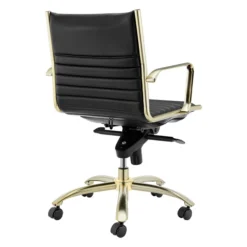 Darby Low Back Office Chair - Black/Gold -LOVESE Furniture Shop webimage 120171407 4 jpg 1