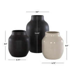 Rayann Vase - Set Of 3 -LOVESE Furniture Shop webimage 120999098 DIM