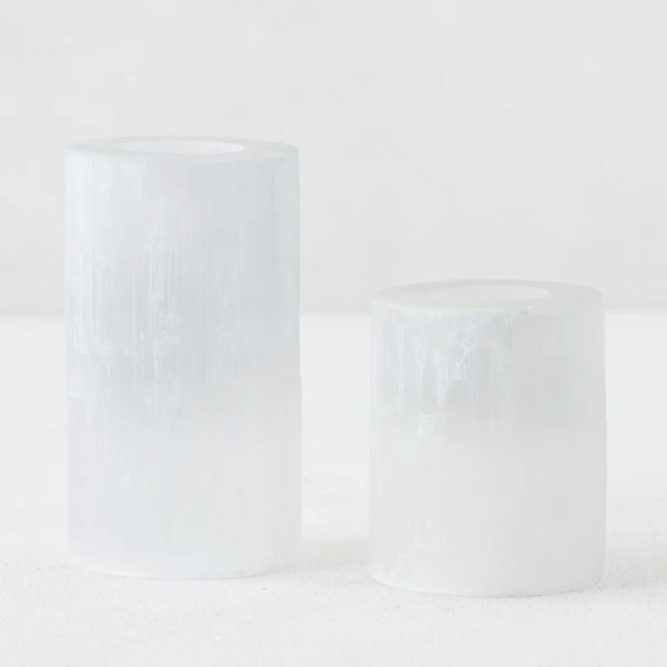 Selenite Votive 1 Selenite Votive