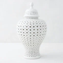 Ceramic Filigree Jar
