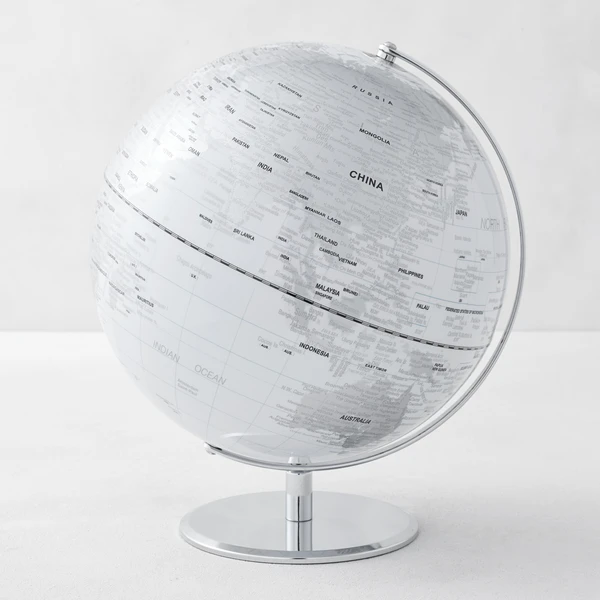 World Globe - White 1 World Globe - White