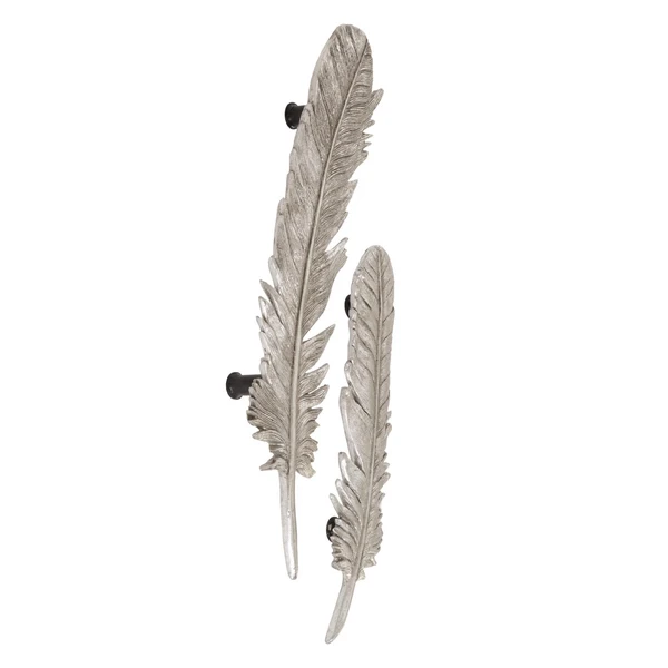 Feather Wall Decor - Set Of 2 2 Feather Wall Decor - Set Of 2 - Image 2