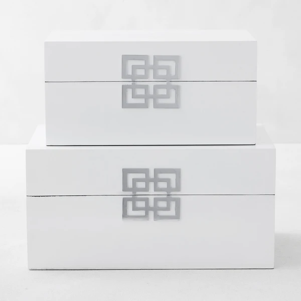 Ming Boxes - Set Of 2 1 Ming Boxes - Set Of 2