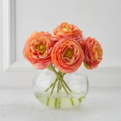 Ranunculus In Glass - Sunset