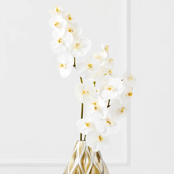 White Orchid Stem - Set Of 3 1 White Orchid Stem - Set Of 3
