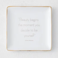 Beauty Begins Trinket Tray