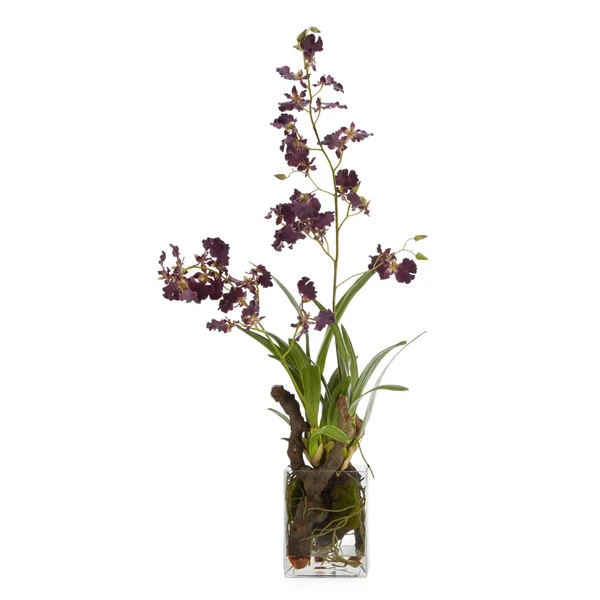 Faux Oncidium In Glass 1 Faux Oncidium In Glass
