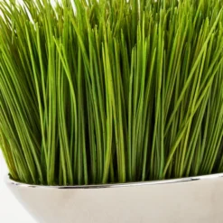 Faux Grass In Silver Pot -LOVESE Furniture Shop webimage 207540972 DTL1 1