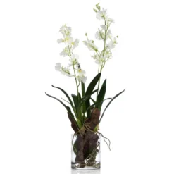 Faux Oncidium In Glass