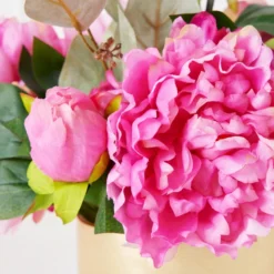 Peonies With Gold Strip Vase 10 Peonies With Gold Strip Vase -LOVESE Furniture Shop webimage 207999717 dtl