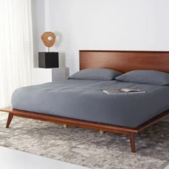 Lawrence Platform Bed -LOVESE Furniture Shop webimage 601615575 601108347 QUEEN KING RV