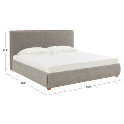 Inez Boucle Platform Bed -LOVESE Furniture Shop webimage 601863138 6