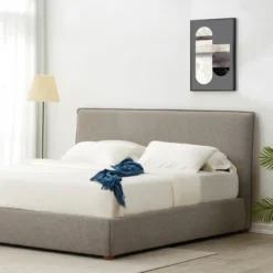 Inez Boucle Platform Bed -LOVESE Furniture Shop webimage 601956576 2