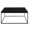 Cory Square Coffee Table - Black/Black
