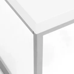 Cory Rectangle Coffee Table - White/Silver -LOVESE Furniture Shop webimage 602140178 DTL1