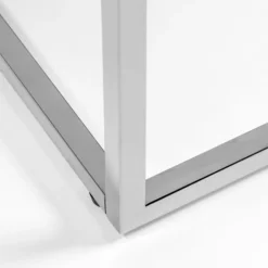 Cory Rectangle Coffee Table - White/Silver -LOVESE Furniture Shop webimage 602140178 DTL3