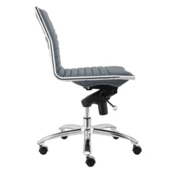 Darby Low Back Office Chair - Blue/Chrome -LOVESE Furniture Shop webimage 603334839 2 jpg