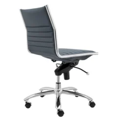 Darby Low Back Office Chair - Blue/Chrome -LOVESE Furniture Shop webimage 603334839 3 jpg