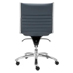 Darby Low Back Office Chair - Blue/Chrome -LOVESE Furniture Shop webimage 603334839 4 jpg