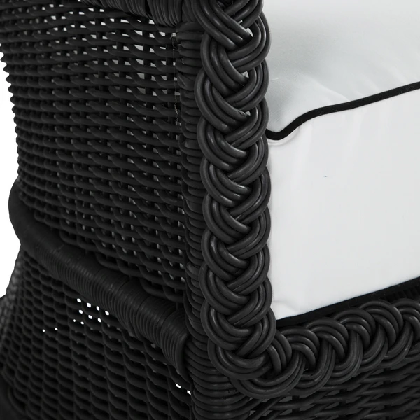 Emilia Ebony Sofa - White/Black 5 Emilia Ebony Sofa - White/Black - Image 5