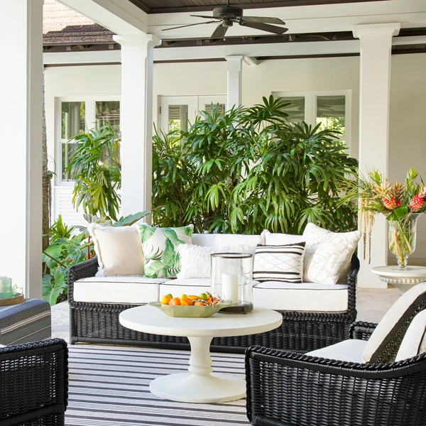 Emilia Ebony Sofa - White/Black 8 Emilia Ebony Sofa - White/Black - Image 8