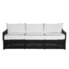 Emilia Ebony Sofa - White/Black