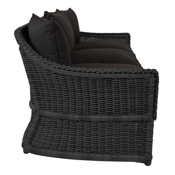 Emilia Ebony Sofa - Black 3 Emilia Ebony Sofa - Black - Image 3