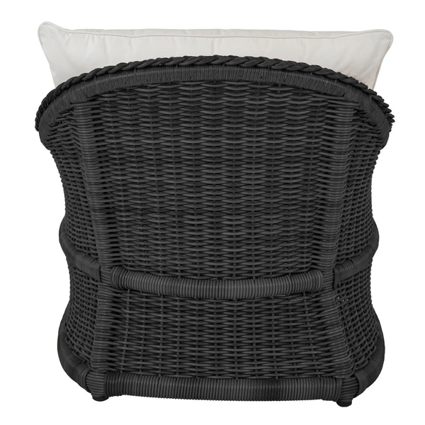 Emilia Ebony Lounge Chair - White 4 Emilia Ebony Lounge Chair - White - Image 4