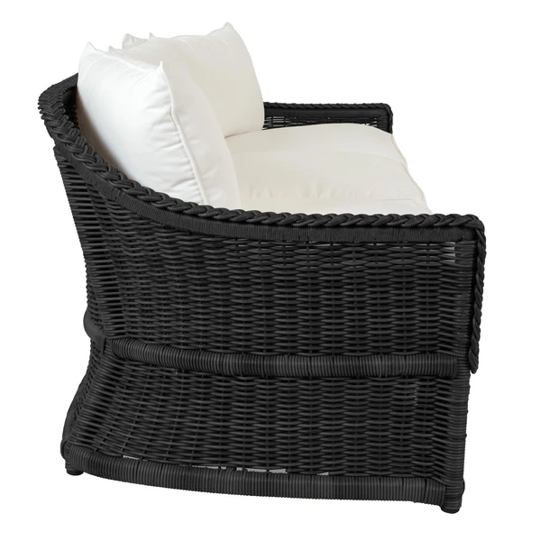 Emilia Ebony Sofa - White 3 Emilia Ebony Sofa - White - Image 3