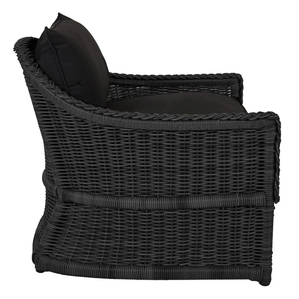 Emilia Ebony Lounge Chair - Black 3 Emilia Ebony Lounge Chair - Black - Image 3