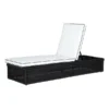 Emilia Ebony Chaise - White/Black