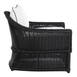 Emilia Ebony Lounge Chair - White/Black -LOVESE Furniture Shop webimage 605808992 ALT2
