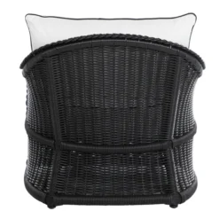 Emilia Ebony Lounge Chair - White/Black -LOVESE Furniture Shop webimage 605808992 ALT3