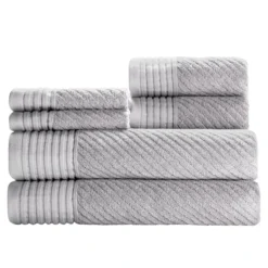 Adagio Silver Towel Bundle - Set Of 6