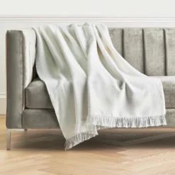 Della Throw - White