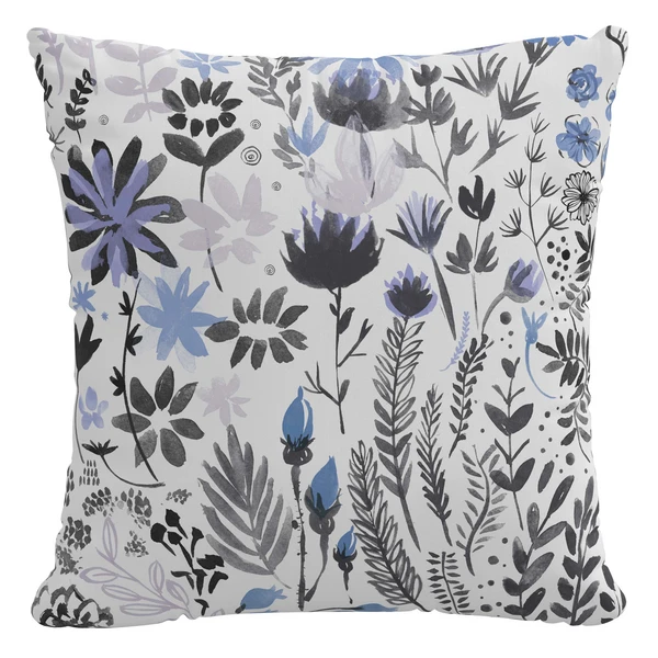 Sofia Outdoor Pillow 18" - Blue 1 Sofia Outdoor Pillow 18" - Blue