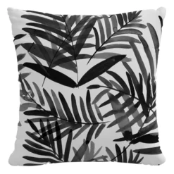 Palm Springs Outdoor Pillow 18" - Black