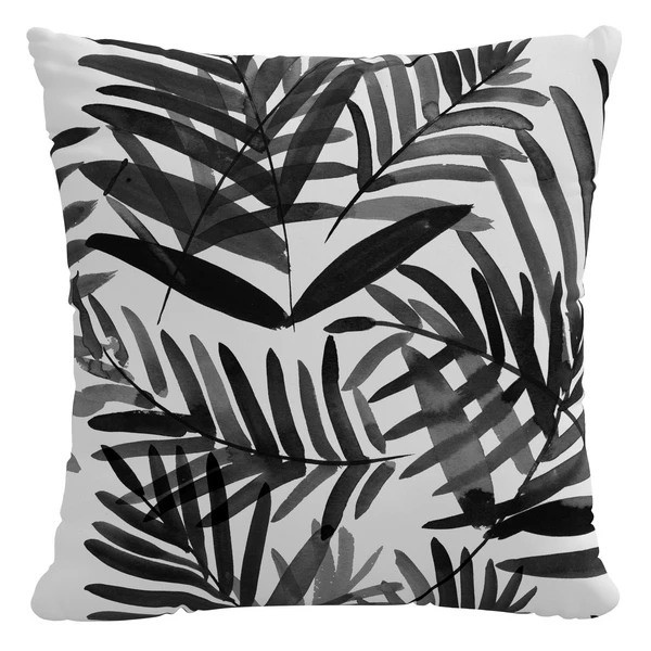 Palm Springs Outdoor Pillow 18" - Black 1 Palm Springs Outdoor Pillow 18" - Black