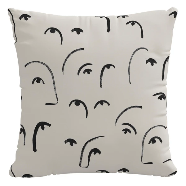 Elle Outdoor Pillow 18" - Creme 1 Elle Outdoor Pillow 18" - Creme