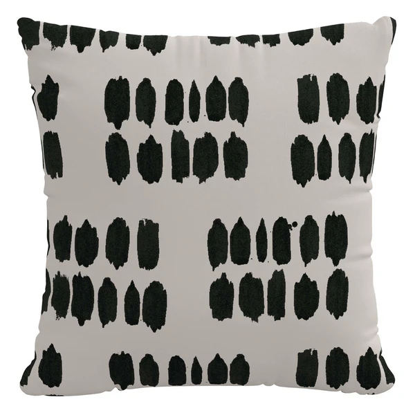 Heidi Outdoor Pillow 18" - Black 1 Heidi Outdoor Pillow 18" - Black