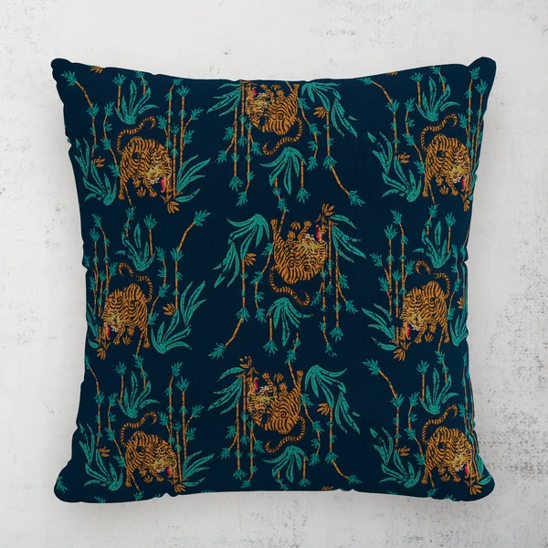 Tiger Bamboo Outdoor Pillow 18" 1 Tiger Bamboo Outdoor Pillow 18"