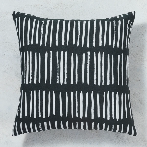 Astrid Outdoor Pillow 18" - Black 1 Astrid Outdoor Pillow 18" - Black