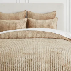 Mardon Velvet Bedding - Champagne