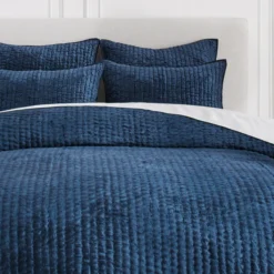 Mardon Velvet Bedding - Indigo