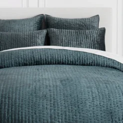 Mardon Velvet Bedding - Bay Green