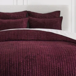 Mardon Velvet Bedding - Port
