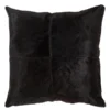 Carson Hair On Hide Pillow 20" - Black