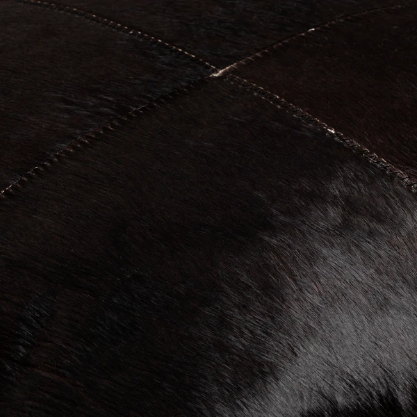 Carson Hair On Hide Pillow 20" - Black 3 Carson Hair On Hide Pillow 20" - Black - Image 3